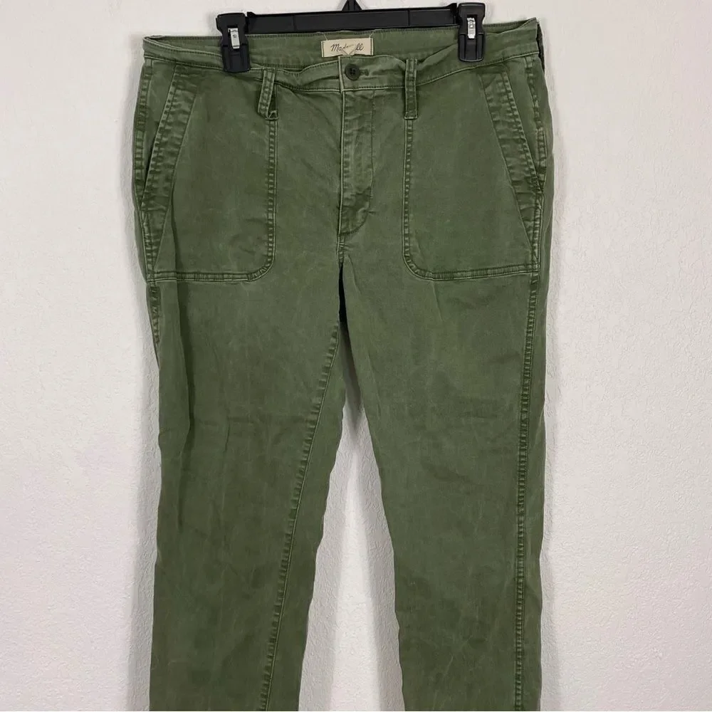 Madewell Army Green Skinny Leg Pants‎